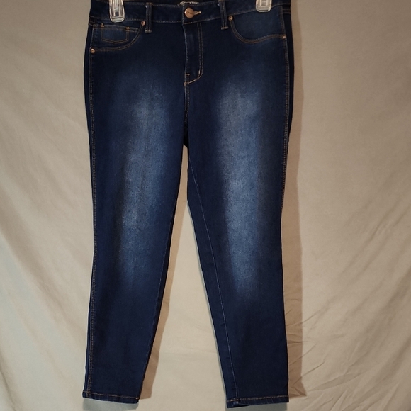 A3 Dark Blue 12P Ankle Jeans - Picture 1 of 12